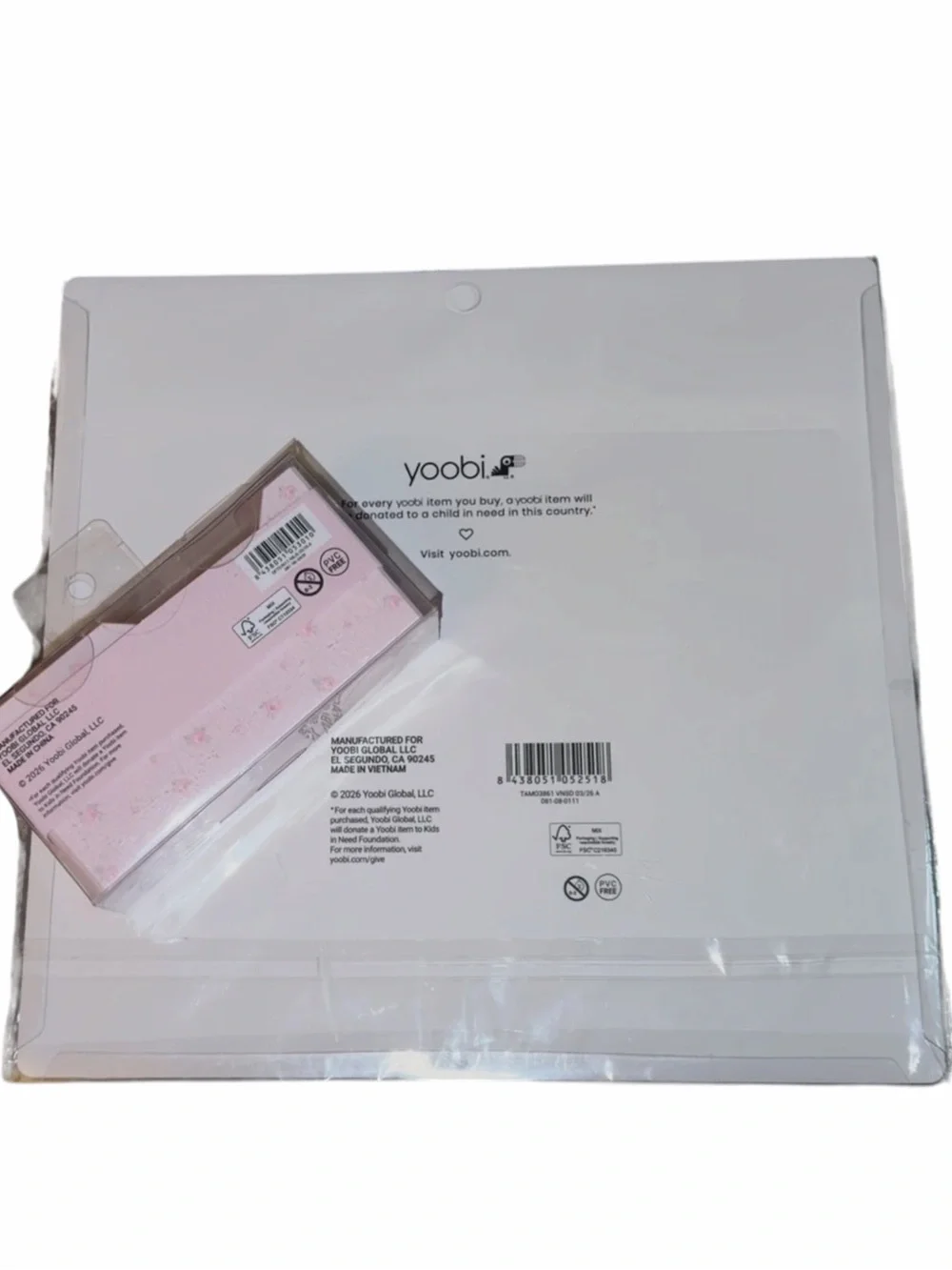 LoveShackFancy X Yoobi Blooming Heirloom Mouse Pad Strawberry Macaroon Tape Disp